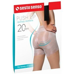 Sesto Senso Push Up 20 DEN Punčochové kalhoty, 3, Nero