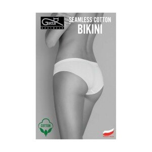 Gatta Seamless Cotton Bikini 41640 dámské kalhotky, L, černá