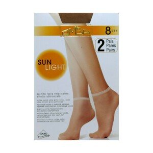 Omsa| Sun Light 8 den A`2 2-pack dámské ponožky, UNI, nero/černá