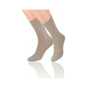 Steven Elegant art.107 Pánské ponožky, Světle šedá, černá