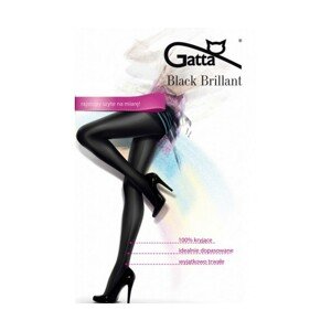 Gatta Black Brillant punčochové kalhoty, 5-XL, nero/černá