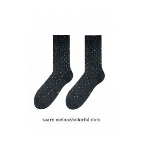 More Elegant 051 Pánské ponožky, 43-46, šedá tmavá melanž