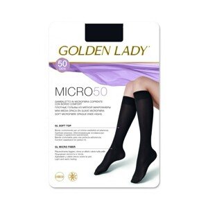 Golden Lady Micro 50 den podkolenky, UNI, nero/černá