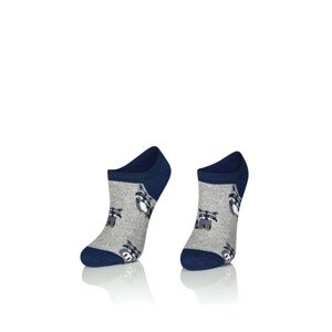 Intenso Cotton 1818 Kotníkové ponožky, 35-37, modrá