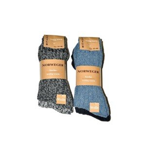WiK art.21108 Norweger Socke A'2 Pánské ponožky, 43-46, grafitová-jeans