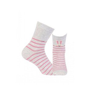 Wola W44.01P 11-15 lat Dívčí ponožky s vzorem, 33-35, lavender