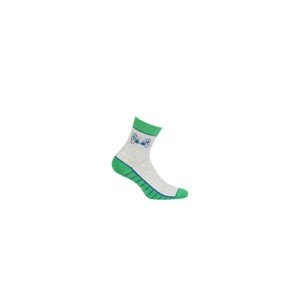 Gatta Cottoline vzorované G34.N01 6-11 let Chlapecké ponožky, 30-32, bílá