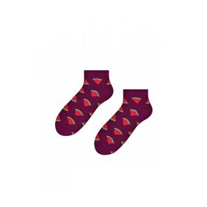 Steven art.025 Pánské kotníkové ponožky, 44-46, malina