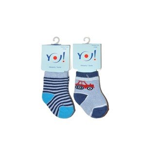 YO! SKF Baby Boys Frotte 0-9 m Ponožky, 0-3 měsíců, mix kolor-mix vzor