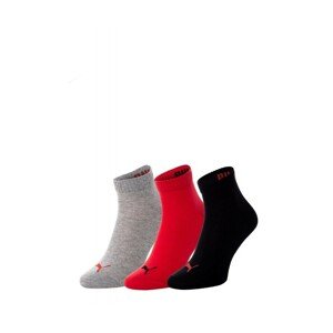 Puma 906978 Quarter A'3 Kotníkové ponožky, 43-46, černá