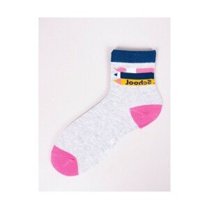 YO! SK-37 School Girl dívčí ponožky, 27-30, mix kolor-mix vzor