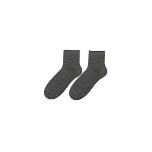 Bratex Lady 8422 hladké Dámské ponožky, 36-38, grafitový melanž