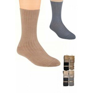 Steven 006 Pánské bambusové ponožky, 44/46, béžová