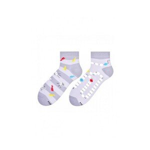 More 035 Asymetrické pánské ponožky, 39-42, Béžová světlá