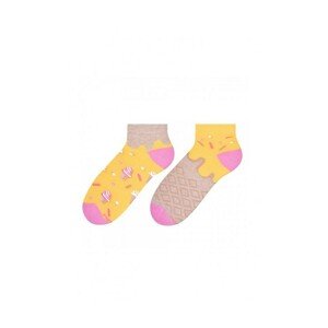 More 034 Dámské asymetrické ponožky, 39-42, limonka
