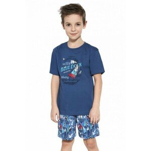 Cornette Kids Boy 789/96 Blue Dock 86-128 Chlapecké pyžamo, 86-92, jeans