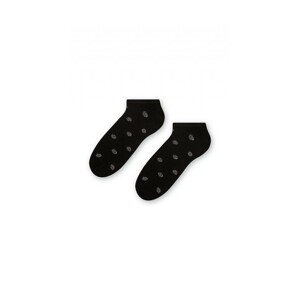 Steven art.066 Comet Lurex Dámské kotníkové ponožky, 35-37, Grafitová