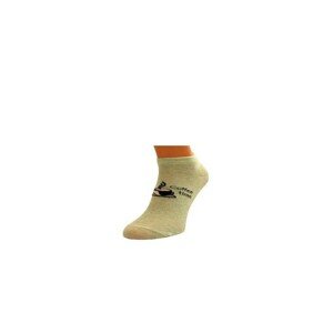 Bratex D-059 Lady Dámské kotníkové ponožky, 36-38, popelová melanž