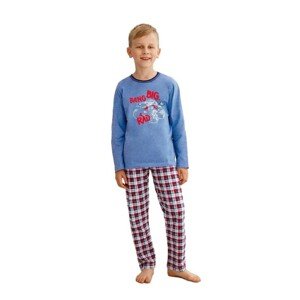 Taro Mario 2650 Z'22 Chlapecké pyžamo, 92, jeans melanž