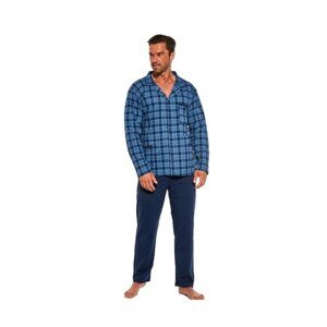 Cornette 114/48 654304 Pánské pyžamo plus size, 3XL, modrá