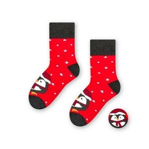 Steven 096 029 tučňak červené Dětské ponožky, 26/28, červená