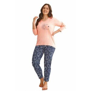 Taro Omena 2611 růžové Dámské pyžamo, 3XL, růžová