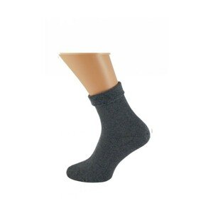 Bratex D-004 Women Frotta hladké Dámské ponožky, 39-41, jeans melanž
