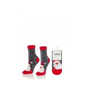 Intenso 0365 Special Collection Vánoční dámské ponožky, 38-40, Šedá Melanž