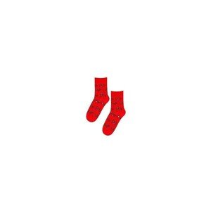 Wola W94.N03 Man Casual Valentýnské Pánské ponožky, Světle šedá, navy
