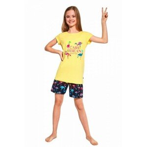 Cornette Kids Girl 787/93 Caribbean Dívčí pyžamo, 86-92, žlutá