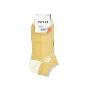 Cosas LM18-69/2 vzor Dámské kotníkové ponožky, 39-42, ecru