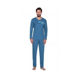 Regina 430A Pánské pyžamo plus size, XXL, modrá