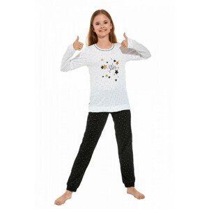Cornette Star 959/156 Dívčí pyžamo, 134/140, bílá