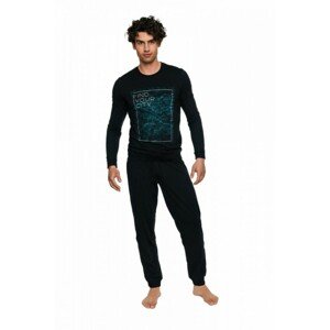 Henderson Blend 40038 černé Pánské pyžamo, XL, černá