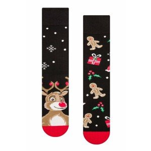 More Reindeer 079-A072 černé Pánské ponožky, 39/42, černá