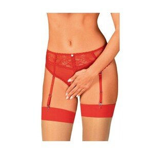Obsessive Dagmarie Kalhotky otevřené s podvazkovými pásy, XS/S, červená