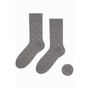 Steven 056-138 šedý melanž Pánské ponožky, 39/41, melanž šedá