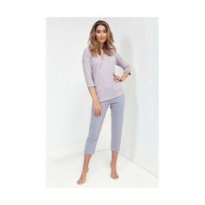 Cana 101 Dámské pyžamo, XL, růžová-šedá