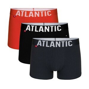 Atlantic 003 3-pak p/c/g Pánské boxerky, XL, Mix