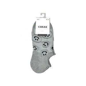 WiK Cosas LM18-107 Emotki Dámské kotníkové ponožky, 39-42, bílá