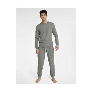 Henderson Universal 40951-90X šedý melanž Pánské pyžamo, L, Šedá Melanž