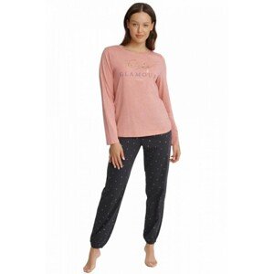 Henderson Ladies Glam 40936-39X Dámské pyžamo, L, růžově-šedá