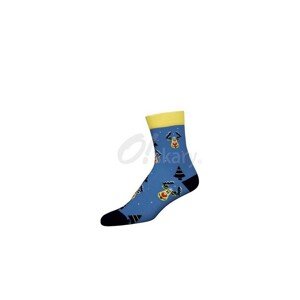 JJW O!skary vánoční protí zápachu Dámské ponožky, 39-41, modrá