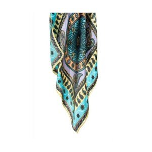 Art Of Polo 20954 Satin Oriental Šátek, 50x50 cm, turquoise