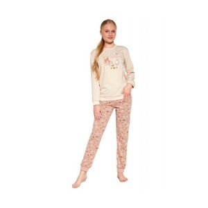 Cornette Evening 592/165 Dívčí pyžamo, 164, béžová