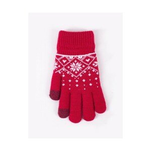 YO! Red-0019G Norweg zateplené Dětské rukavice, 18 cm, mix kolor