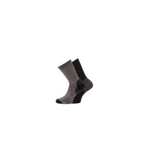 WiK 21318 Thermo Softbund A'2 Pánské ponožky, 43-46, šedá-černá