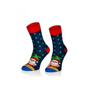 Intenso 1887 Cotton Vánoční pánské ponožky, 44-46, červená