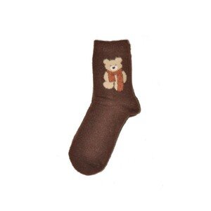 WiK GNG 1308 vzor Dámské ponožky, 39-42, hnědá