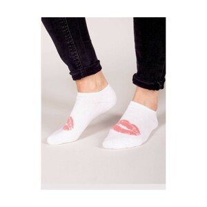 YO! SKS-0011G Girl Froté Silikon Kotníkové ponožky, 39-42, mix kolor-mix vzor